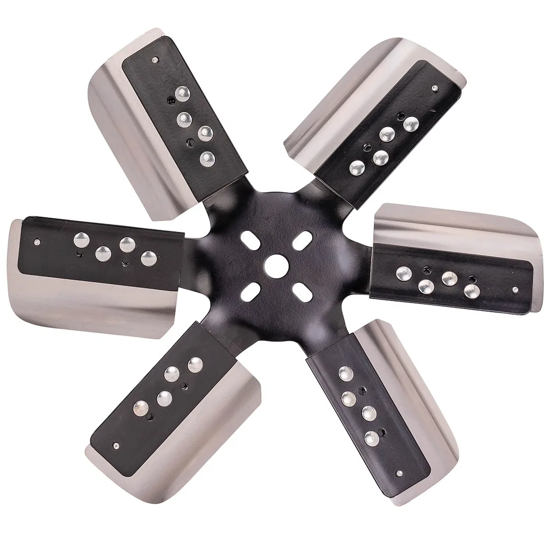 17015 – DERALE Cooling Fan, Flex Fan 14-3/4 Inch Diameter x 2-7/8 Inch Depth 6 Blade Standard Rotation Stainless Stee...